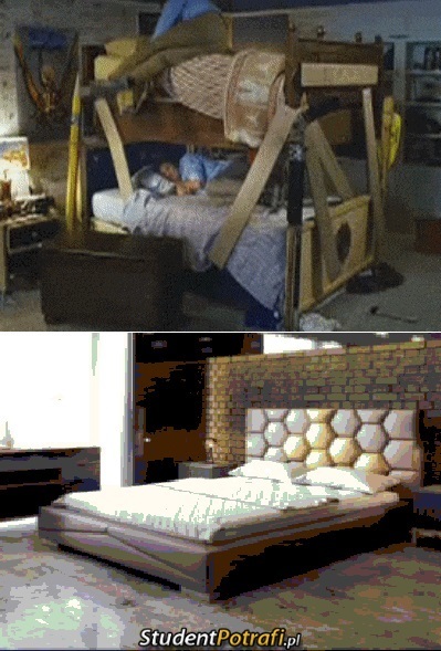 Gdy budujesz swoje łóżko z ziomkami - rzeczywistość vs oczekiwania –  