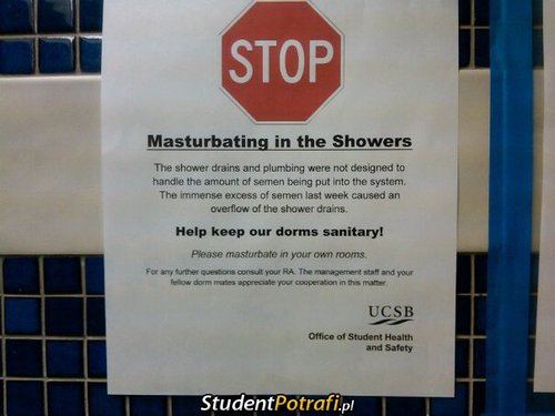 Zakaz masturbacji !  –  