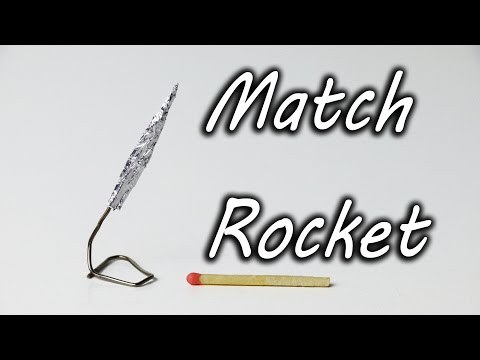 Jak zrobić mini rakietę z zapałek –  