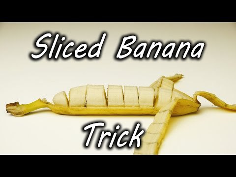 Jak pokroić banana w skórce –  