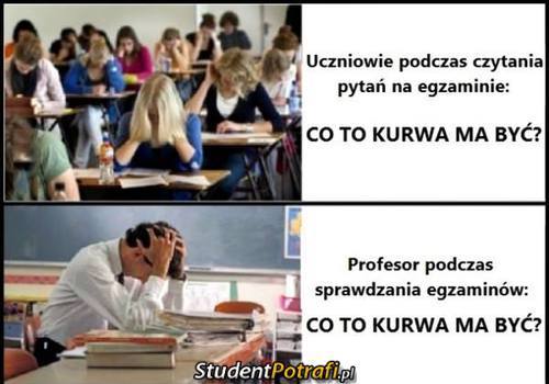 Uczniowie vs wykładowca –  